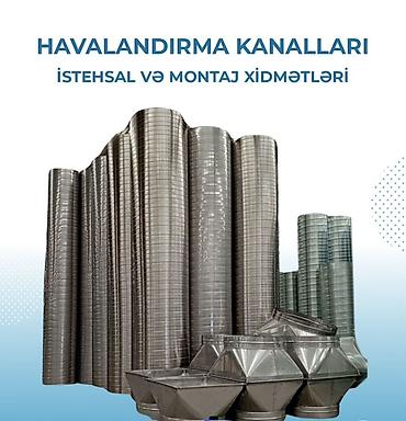 Təmir işləri: Havalandırma kanalları – istehsal və montaj xidməti - Dairəvi və — 1