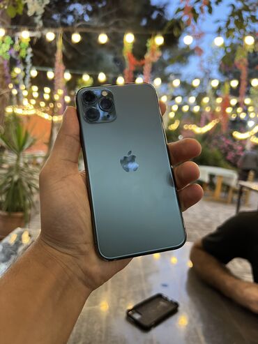 iphone şəki: IPhone 11 Pro, 64 GB, Yaşıl, Zəmanət, Barmaq izi, Simsiz şarj