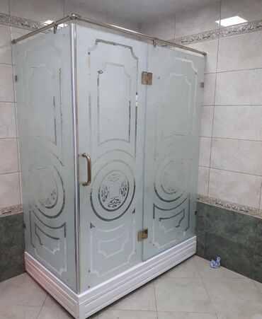 Duş kabinaları, arakəsmələr: Yeni Üstü açıq kabina, Düzbucaqlı, Pulsuz çatdırılma — 4