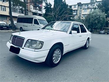 ceşqa kapotu: Mercedes-Benz W124 sedan, ağ rəng Texniki xüsusiyyətlər: - Benzin — 7