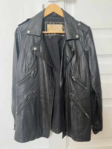 черная кожанная куртка: Кожаная куртка, Натуральная кожа, XL (EU 42)