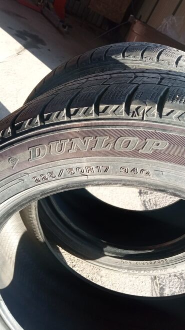 Шины: Шины 225 / 55 / R 17, Зима, Б/у, Пара, Легковые, Англия, Dunlop