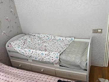 usag ucun: Uşaq çarpayısı – ağ rəngdə, taxta konstruksiyalı - Ölçü: təxmini tək — 3