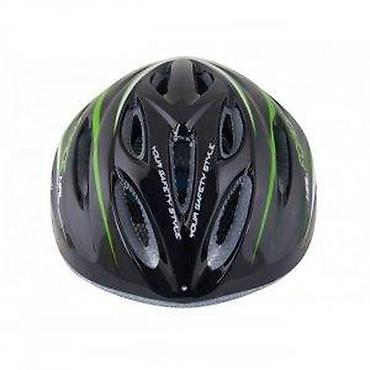 magnat rv 3: KACIGA FORCE HAL, CRNO-ZELENO-BELA, L/XL | 19 rupa, sadrži beli i — 8