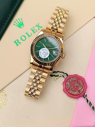 Aksesuarlar: Rolex Datejust qadın saatları – Swiss Made, rəsmi “Superlative — 1