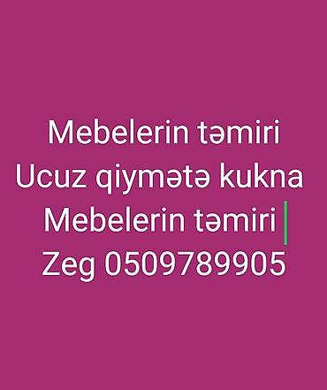 divan uzu deyismek: Mebellərin təmiri, bərpası — 1