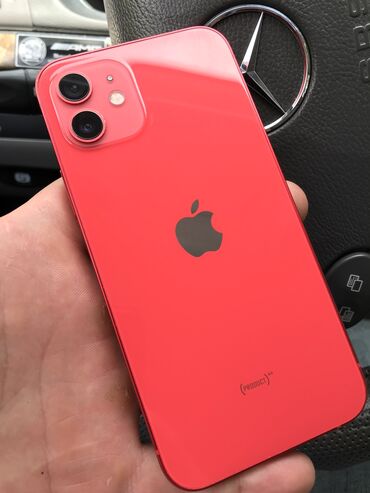 IPhone 12, Б/у, 256 ГБ, Красный, 84 %