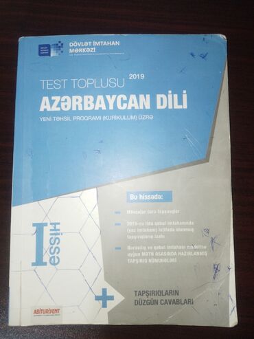 azərbaycan dili tapşırıqlar toplusu pdf: Azerbaycan dili Test toplusu 1 ci hisse 2019(üstü yazili olsada içi