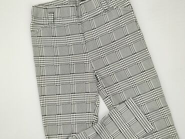 spodnie materiałowe czarne damskie: Material trousers, S (EU 36), condition - Good