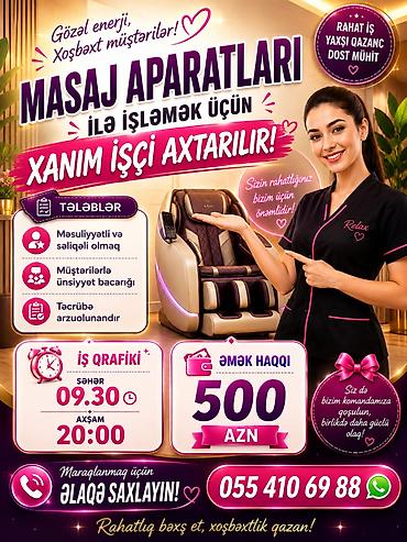 kosmetoloji carpayı: Rahat iş • Yaxşı qazanc • Dost mühit TƏLƏBLƏR Məsuliyyətli və — 1