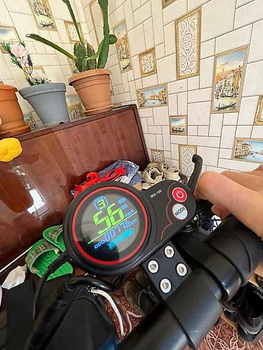 Электротранспорт: Elektrik skuter – güclü ikili amortizatorlu, iri protektorlu off-road — 4