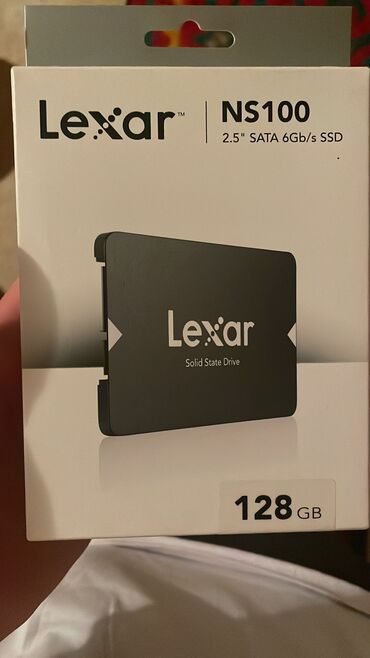 переносной диск: Накопитель, Новый, Lexar, SSD, 128 ГБ, 2.5", Для ПК