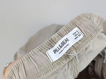 jeansy ecru: PULL&BEAR, Spodnie cargo damskie, rozmiar S — 4