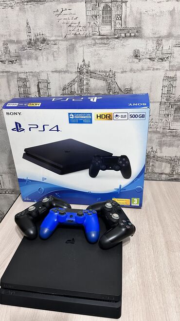 PS4 (Sony PlayStation 4): Продаю игровую консоль Sony PlayStation 4 Slim с объемом памяти 500