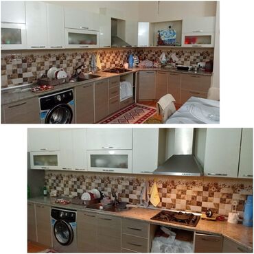 стеклянный обеденный стол: Metbex mebeli.qiymet 500 man.ustunde qaz ve moyka verilecek.olcu