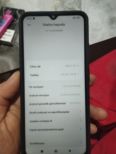 Xiaomi: Xiaomi Redmi 12C, 128 GB, rəng - Qara