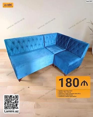 Mətbəx üçün künc divan - Ölçülər: 170 × 120 sm - Mexanizm: Açılan