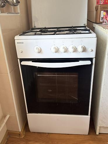 варка: Газовая плита BEKO, классическая белая - 4 газовые конфорки разного — 1