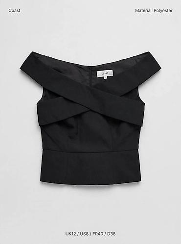 Brend: Coast Model: Qara top Material: Polyester - Çiyinləri