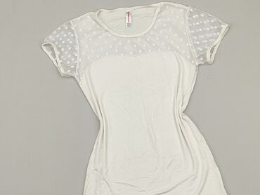 białe bluzki krótki rękaw: Блуза жіноча, S, стан - Дуже гарний