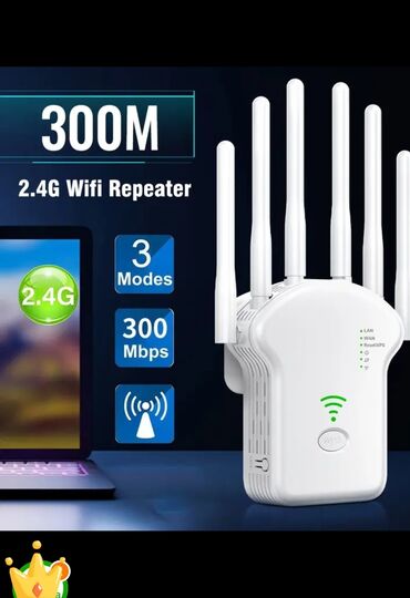Modemlər və şəbəkə avadanlıqları: Wifi guclendirici Wifi retranslator Evinizin hansisa guncunde ve ya