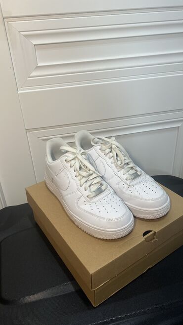 аир форсы: Мужские кроссовки, 42, Nike, Б/у, цвет - Белый, Самовывоз