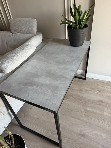 study table: Стол в стиле лофт с бетонной фактурой столешницы - Назначение — 1