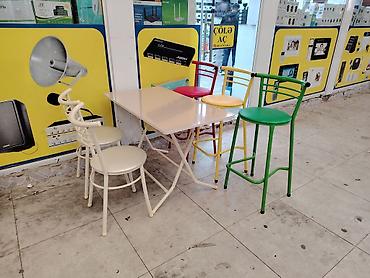 bar stullar: Mətbəx üçün, Yeni, Qatlanan, Dördbucaq masa — 1