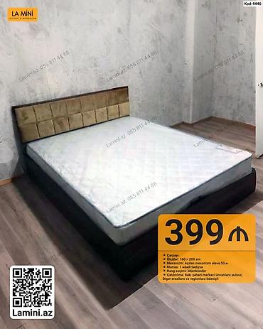 Ev üçün mebel: LA MINI yataq dəsti – Kod: 4446 - Çarpayı - Ölçülər: 160 × 200 sm - — 1