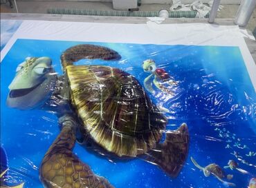 Панно: Прямоугольное настенное панно с абстрактным узором в черно-белой — 5