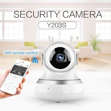 Videomüşahidə: 32gb yaddaş kart hədiyyə kamera wifi 360° smart kamera 3mp full hd