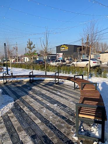 Скамейки: Скамейка Металл, Со спинкой — 18