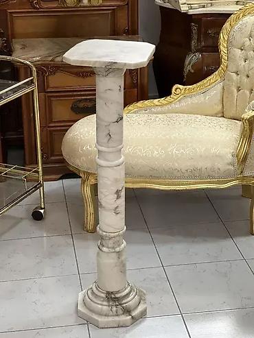 Stilski trpezarijski stolovi: Postament (mermer) postament u odlicnom stanju visina 94.5 cm 25 x 25 — 12