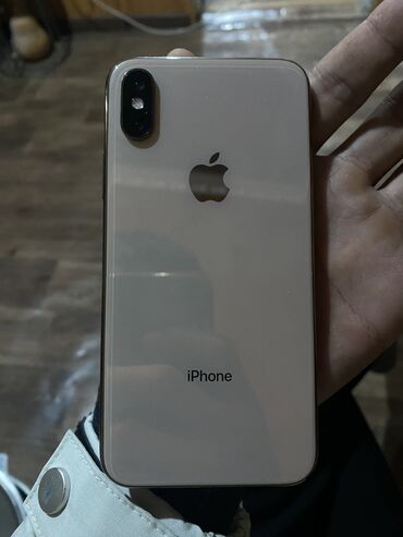 Apple iPhone: IPhone Xs, Скидка 10%, Б/у, 64 ГБ, Золотой, Чехол, Кабель, 79 %