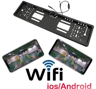 Видеокамеры: Беспроводная Wi-Fi Камера Заднего вида для автомобиля в рамке под
