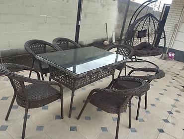 Комплекты садовой мебели: Комплект садовой мебели, Стол, Ротанг — 16