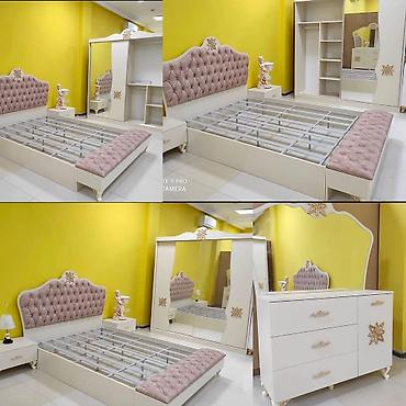 Digər mebel: Yataq dəsti satılır 400₼. matrası yoxdur. Ünvan — 1