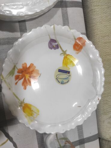 Кухонные наборы: Набор Luminarc 3100с тарелок и стаканов по 6шт и одно блюдо, кофейный — 6