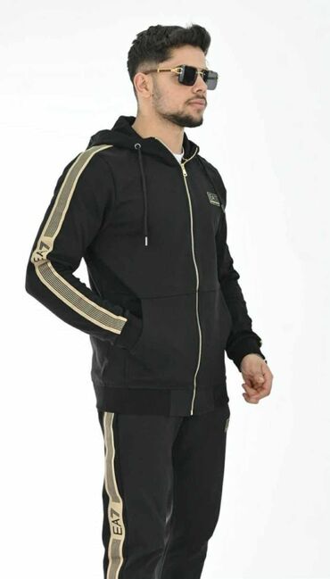 Trenerke: Komplet, S, M, L, Gucci, bоја - Crna, Pamuk — 9