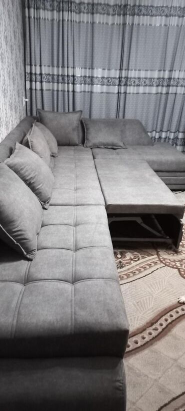 диван уголок: Угловой диван, цвет - Серый