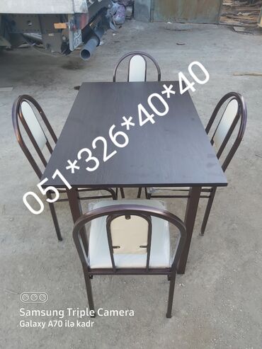 Masa və oturacaq dəstləri: Mətbəx üçün, Yeni, Açılan, Dördbucaq masa, 2 stul -da lalafo.az — 9 Masa və oturacaq dəstləri: Mətbəx üçün, Yeni, Açılan, Dördbucaq masa, 2 stul — 9