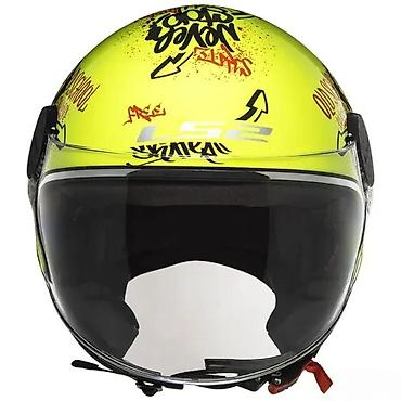 kačiga: LS2 Sphere Lux otvorena motociklistička kaciga u jarko žutoj boji sa — 4