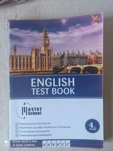 magistratura hazirliq kitapları: Master school ingilis dili test kitabı magistratura