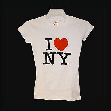 nike tech flecce: Футболка с принтом “I ❤️ NY” - Классический белый цвет - Глубокий — 1