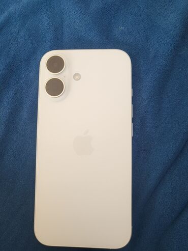 ноутбук i7 16gb: IPhone 16, Колдонулган, 128 ГБ, White Titanium, Куту, 100 %