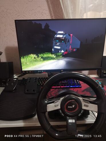клавиатура и мышь: Продаю игровой руль Speed Wheel 5 pro с 2 педалями в комплекте: газ и