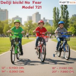 Dečiji bicikli: Dečiji bicikl No Fear – Model 721 - Veličine točkova: 12", 14", 16" — 6