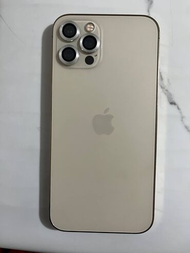 iphone 14 pro 128gb бишкек: IPhone 12 Pro, Колдонулган, 128 ГБ, Алтын, Каптама, Заряддоочу түзүлүш, 76 %