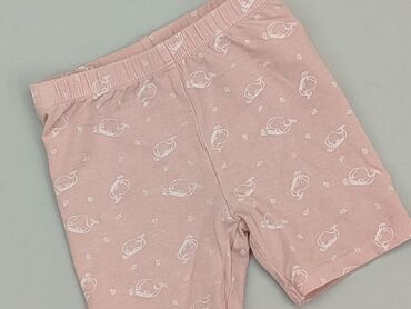 legginsy bawełniane we wzory: Szorty, Topomini, 9-12 m, stan - Dobry