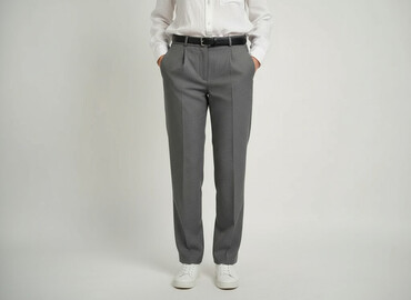 kapcie c a: Material trousers for women, size S